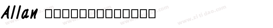 Allan Rooster字体转换